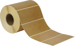 Etiketten 115x50mm Rechteckig, Naturoptik, permanent klebend 1000 Etiketten pro Rolle – Bild 2