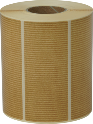 Etiketten 115x50mm Rechteckig, Naturoptik, permanent klebend 1000 Etiketten pro Rolle – Bild 1