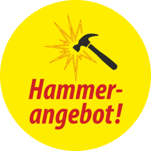 Aktionsetiketten 35mm Kreise "Hammerangebot" 1000 Etiketten pro Rolle – Bild 3