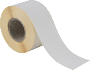 Waageetiketten 49x40mm, weiss, permanent klebend 1000 Etiketten pro Rolle – Bild 2