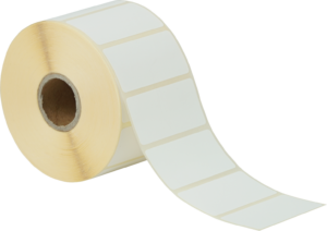 Thermoetiketten 50,8x25,4mm, weiss, permanent klebend 1400 Etiketten pro Rolle – Bild 2