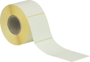 Waageetiketten 58x60mm, weiss, permanent klebend 750 Etiketten pro Rolle – Bild 2