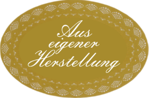 45x30mm Oval „Aus eigener Herstellung“ 500 Etiketten pro Rolle – Bild 3