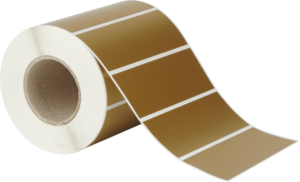 Etiketten 115x40mm Rechteckig, Gold matt, permanent klebend 1000 Etiketten pro Rolle – Bild 2