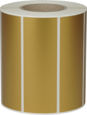 Etiketten 115x40mm Rechteckig, Gold matt, permanent klebend 1000 Etiketten pro Rolle – Bild 1