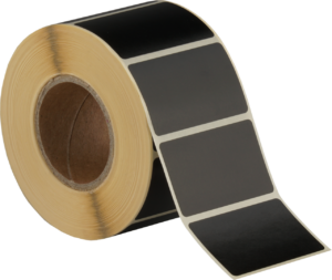 Etiketten 50x30mm Rechteckig, schwarz, permanent klebend 1000 Etiketten pro Rolle – Bild 2