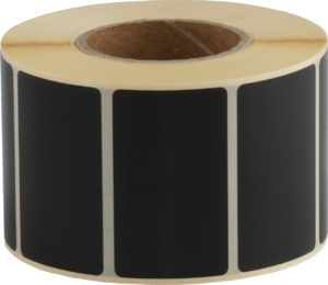 Etiketten 50x30mm Rechteckig, schwarz, permanent klebend 1000 Etiketten pro Rolle – Bild 1