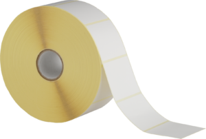 Etiketten 68x55mm Rechteckig, weiss, permanent klebend 3000 Etiketten pro Rolle – Bild 2