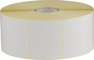 Etiketten 68x55mm Rechteckig, weiss, permanent klebend 3000 Etiketten pro Rolle – Bild 1