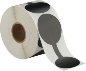 Siegeletiketten schwarz 70x140mm, permanent klebend 500 Etiketten pro Rolle – Bild 2