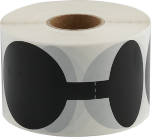 Siegeletiketten schwarz 70x140mm, permanent klebend 500 Etiketten pro Rolle – Bild 1