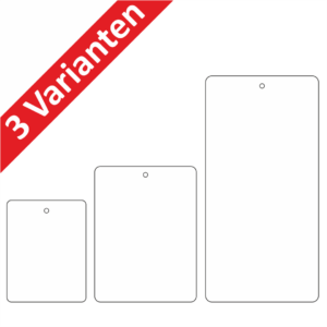 Kartonetiketten weiss 190 g/m² einzeln geschnitten REISSFEST – Bild 1