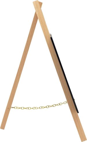 Tisch Kreidetafeln mit Staffelei aus lackiertem Holz, Buche, im 3er Set, je ca. 15x26x1,5cm gross – Bild 3