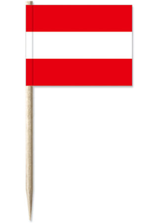 Fähnchen 30x40mm Österreich pro Pack 50 Stück – Bild 1