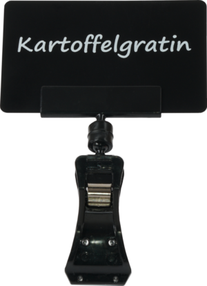 Preisschild-Clip mittel schwarz mit Kugelgelenk – Bild 3
