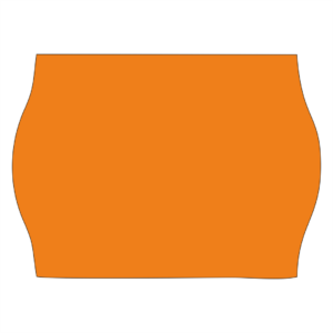 Preisetiketten 22x16mm leuchtorange permanent – Bild 1