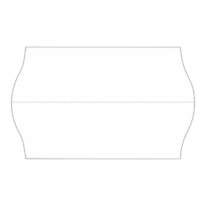 Preisetiketten 26x16mm weiss mit Abrissperforation permanent – Bild 1