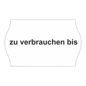 Preisetiketten 26x16mm weiss "zu verbrauchen bis" tiefkühl – Bild 1