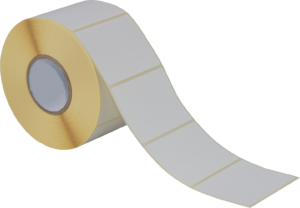 Thermoetiketten mit Preisabriss 60x46mm, weiss, ablösbar klebend – Bild 2