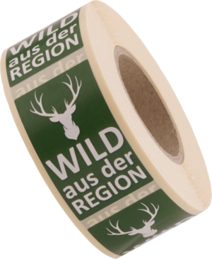 30x50mm „WILD aus der REGION“ 500 Etiketten pro Rolle – Bild 2